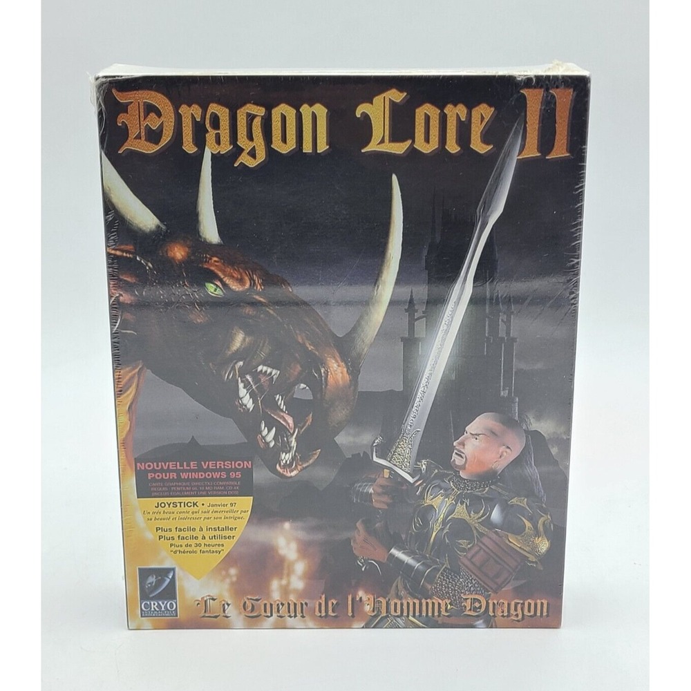 Dragon Lore II Le Coeur de l'Homme Dragon PC 1996 Cryo Big Box New Sealed French